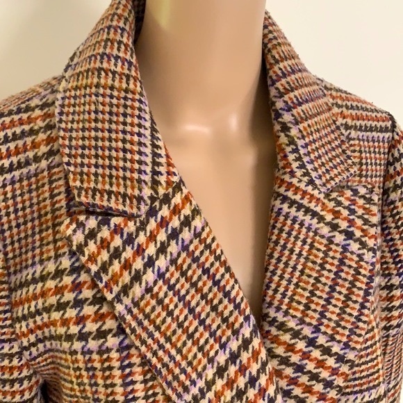 GLASSONS | The Button Front Check Coat - Picture 7 of 7